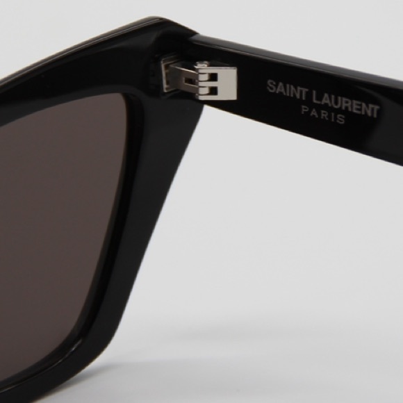 NEW SAINT LAURENT SL466 001 BLACK CAT EYE FRAME SUNGLASSES SAINT LAURENT - Picture 11 of 12